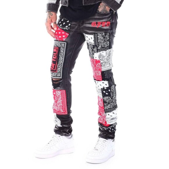 GFTD punk style jeans 38x34 - Picture 3 of 4